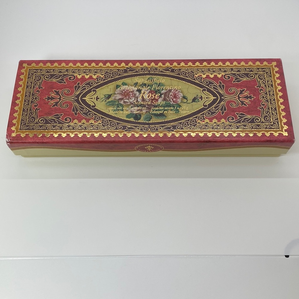 Saponificio‎ Artigianale Fiorentino Rose Scented Soaps.3 Per Box